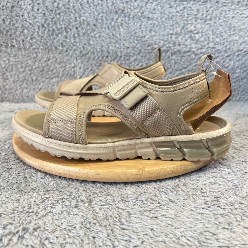Asics‎ Sandals Tan Mens 11 Gel-Quantum 90 SD Athleisure Buckle Strap Comfort